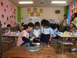 梅花幼稚園 給食参観